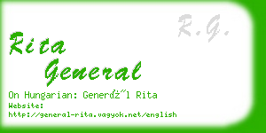 rita general business card